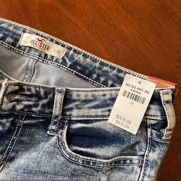 Hollister super skinny acid wash jeans size 3/W26 - Picture 2 of 5
